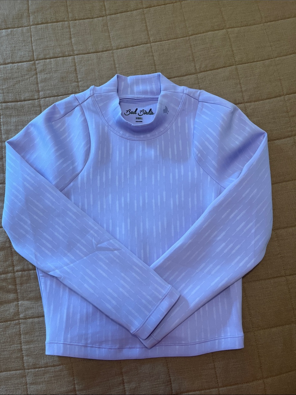 Bad Birdie Lavender Crewneck Crop Top